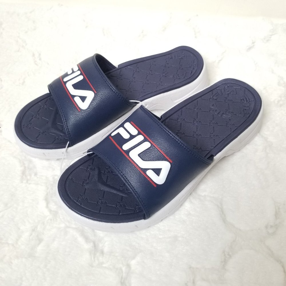 Fila Disruptor Bold Slides Blue NWT - Picture 4 of 6